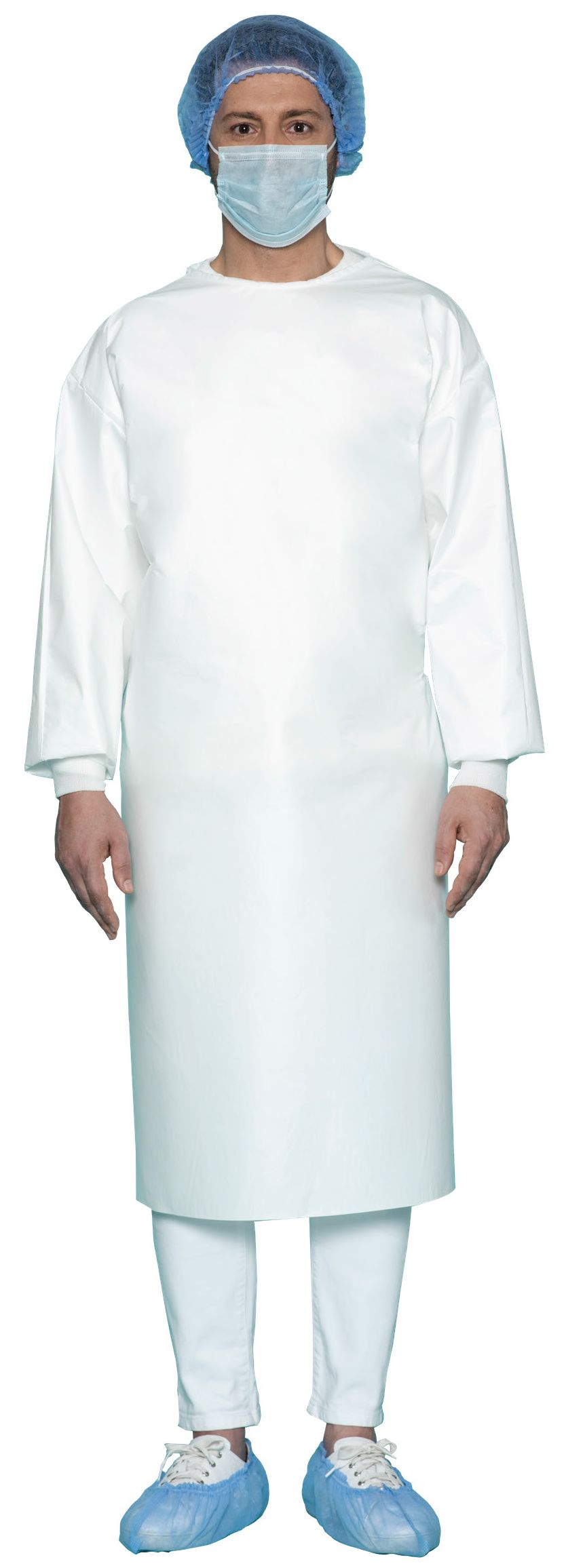 Single-use Protective Gown with Ultrasonic Stitching